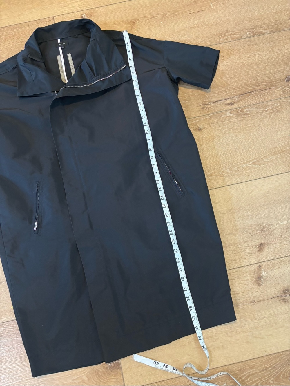 Rick Owens Black Short-Sleeve Jacket 36 - Picture 3 of 8